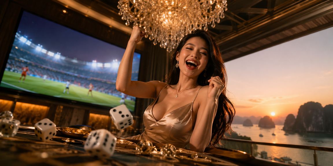 Người mẫu Việt Nam tại Vịnh Hạ Long trải nghiệm Tài Xỉu dice và dịch vụ VIP trực tuyến